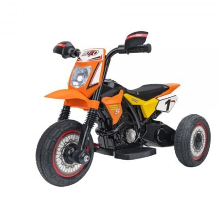 Globo Motocross Elettrica 6V per Bambini Arancio