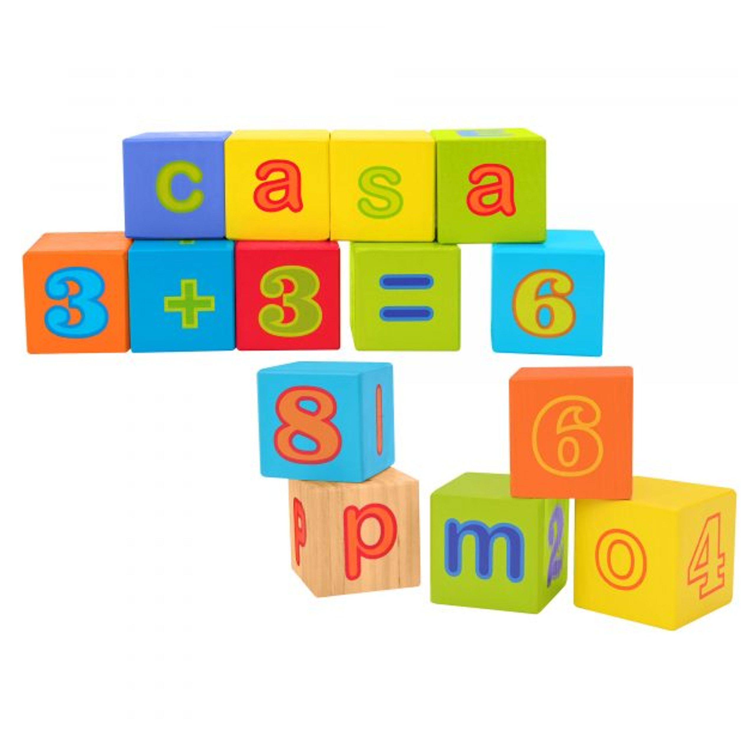 Globo Cubi Educativi Colorati in Legno - Baby House Shop