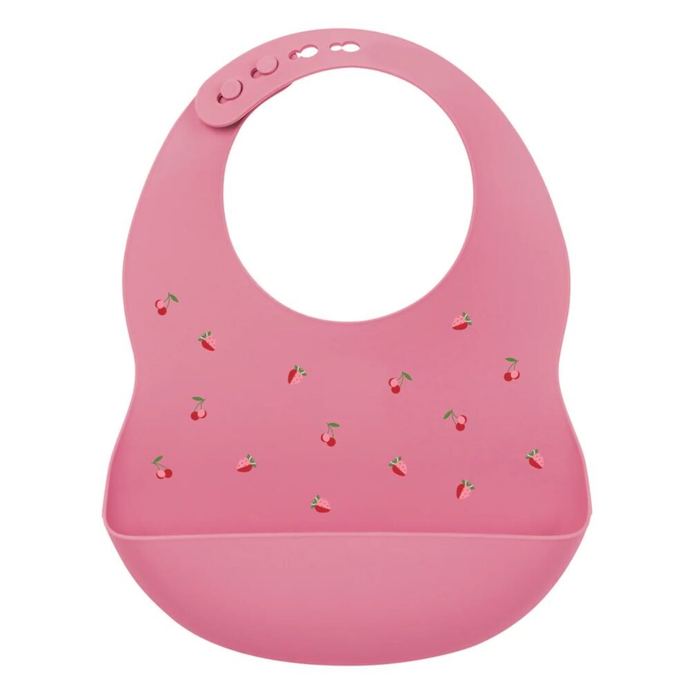 Nattou Bavaglino Silicone Stampato Rosa