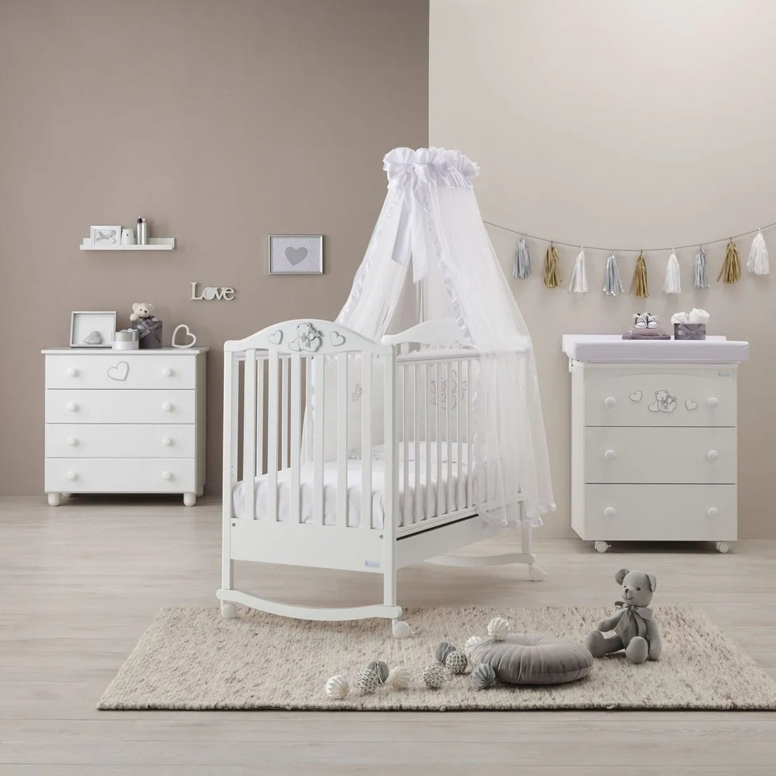 Azzurra Design Lettino Elegant Bianco - Baby House Shop