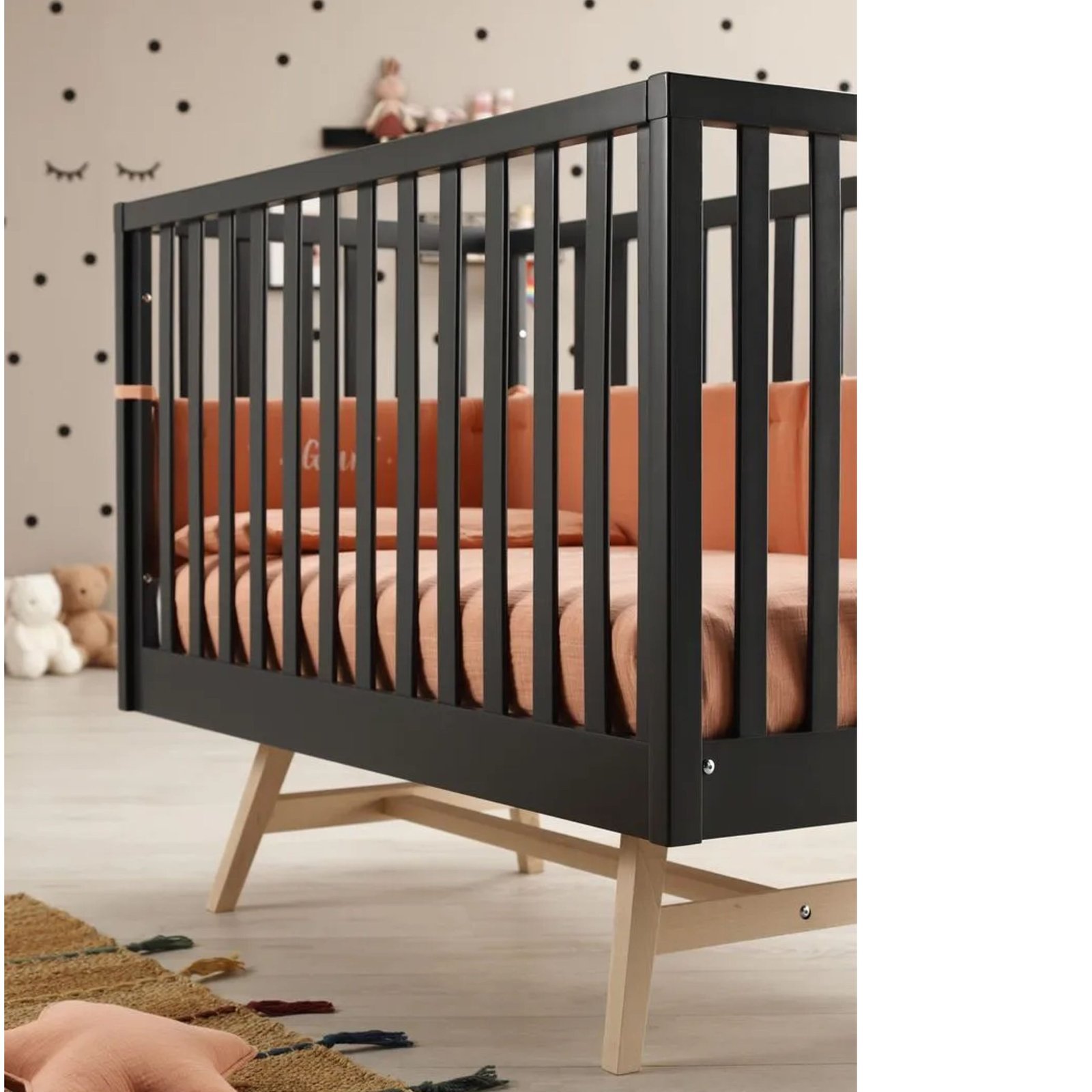 Azzurra Design Lettino Joy Lava Naturale - Baby House Shop