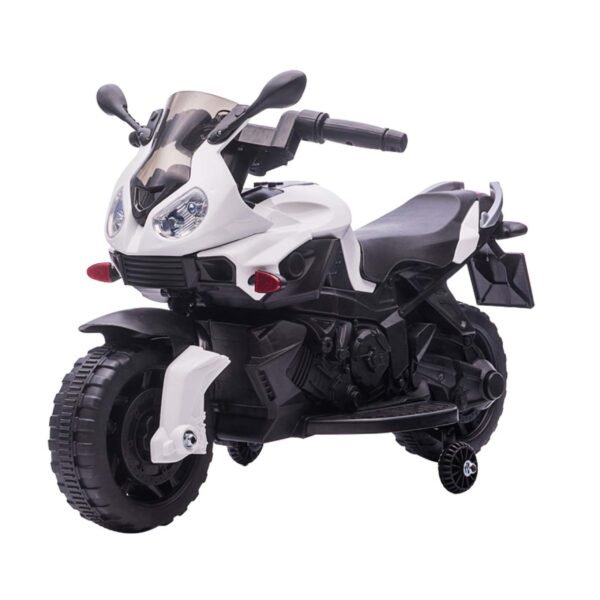 Globo Moto Elettrica 6V per Bambini Bianca