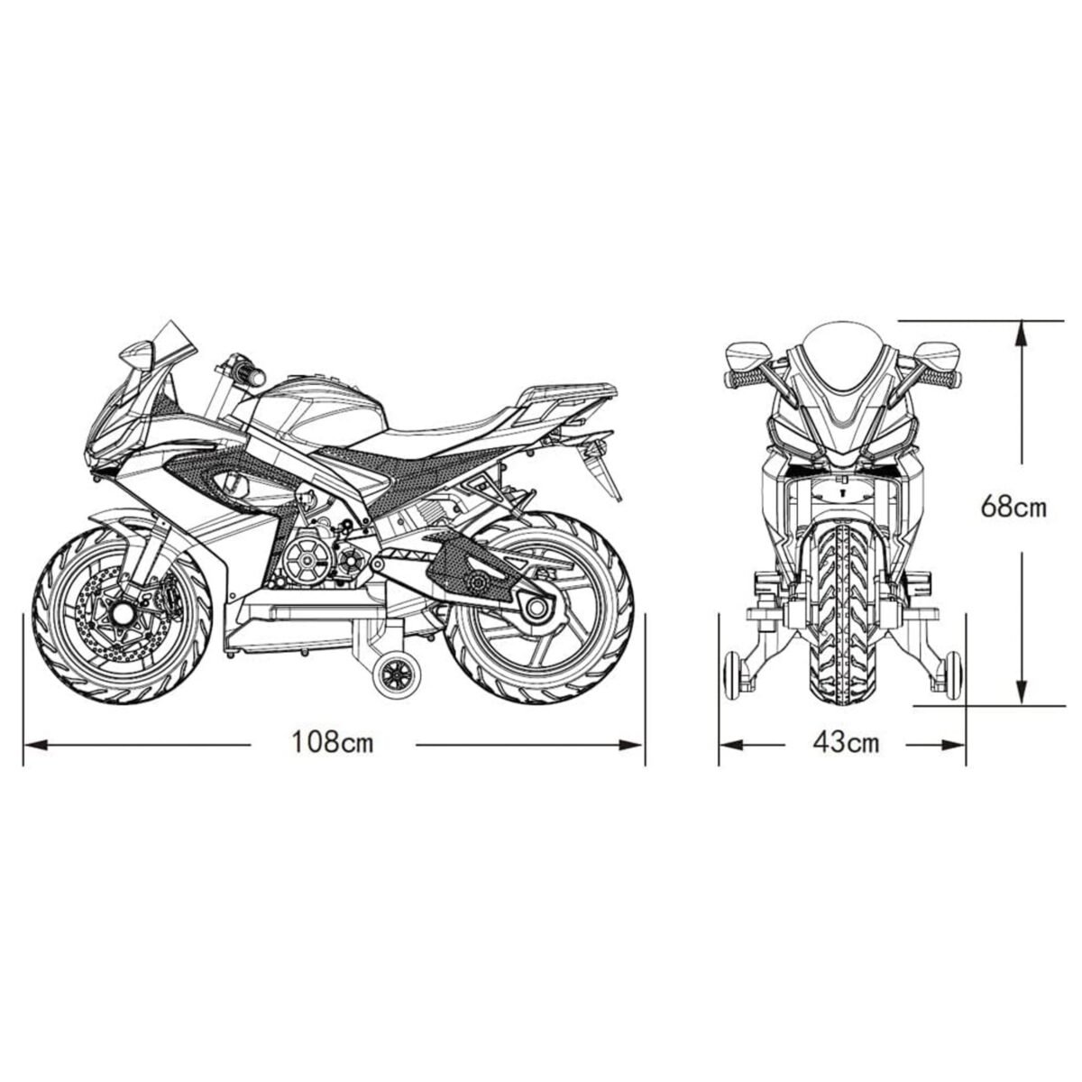 Ciclo Bike Moto Aprilia RS660 Rossa