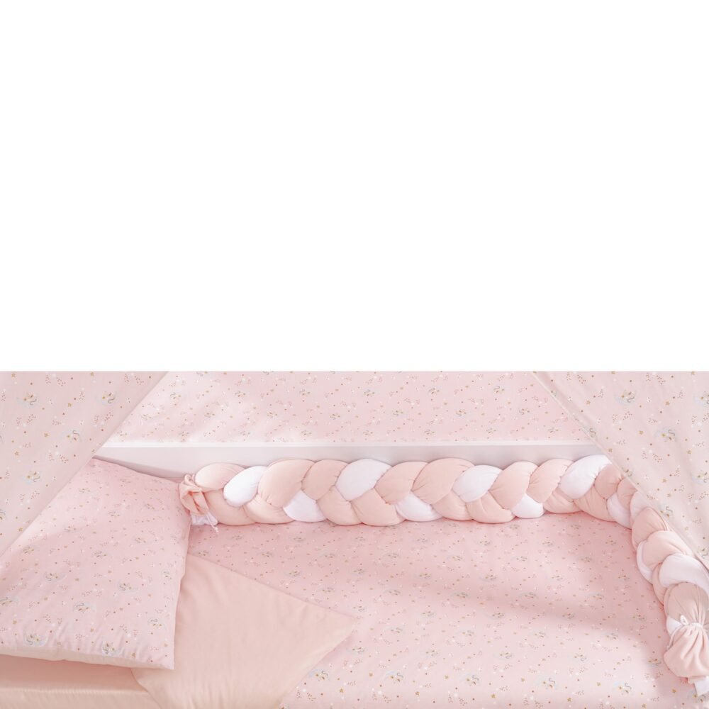 Picci Riduttore Treccia per Letto Rosa