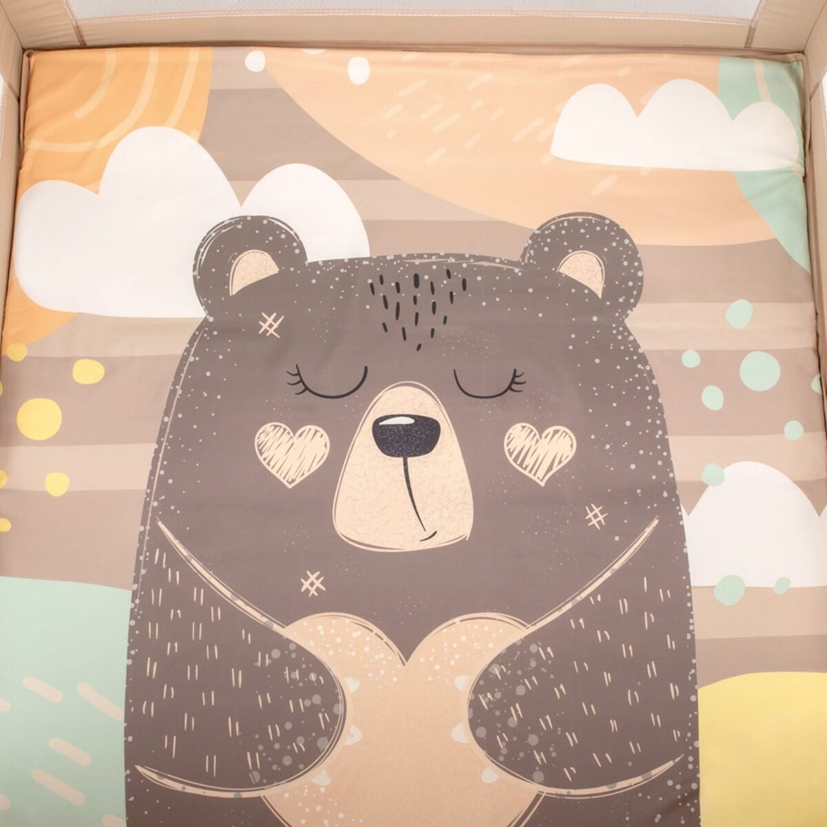 Kikkaboo Box Quadrato Bear Beige