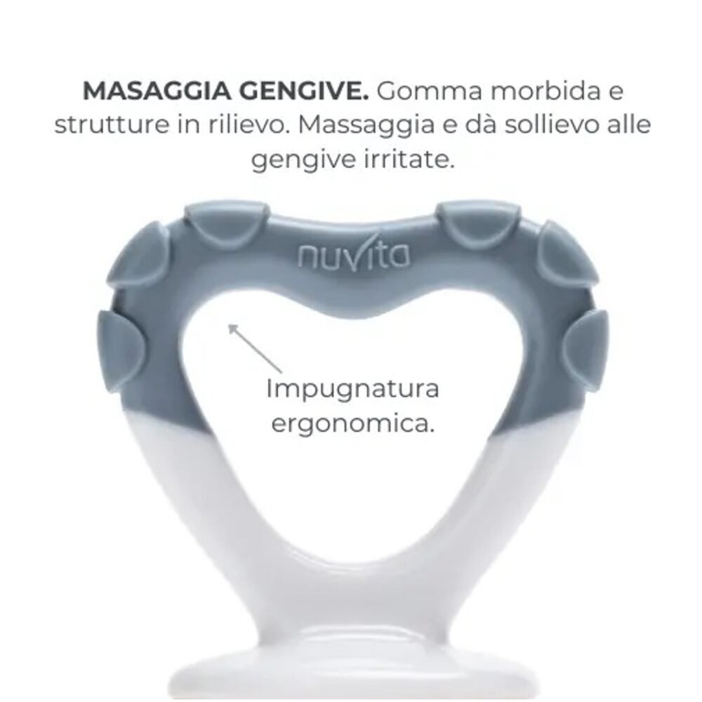 Nuvita Flavorillo Mangia Frutta E Massaggiagengive 2 In 1 Blue