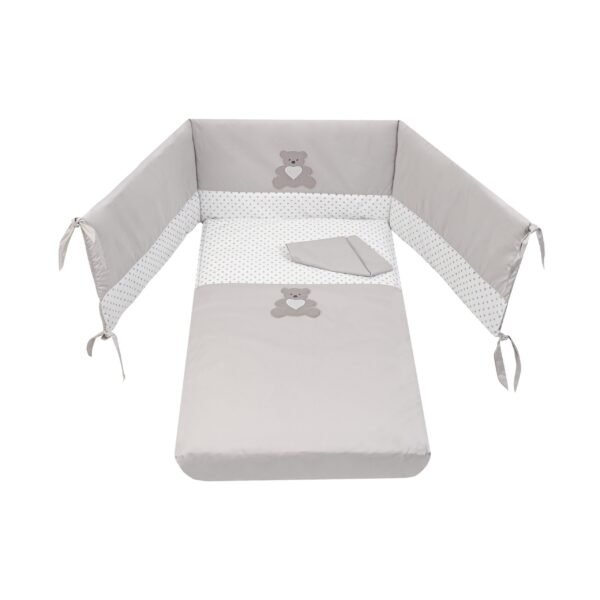 Picci Microletto Co-Sleeping con Materasso e Set Tessile Bonnie Tortora