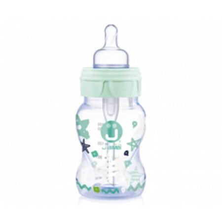 J Bimbi Biberon Antiotite E Anticoliche 160 Ml Verde Acqua