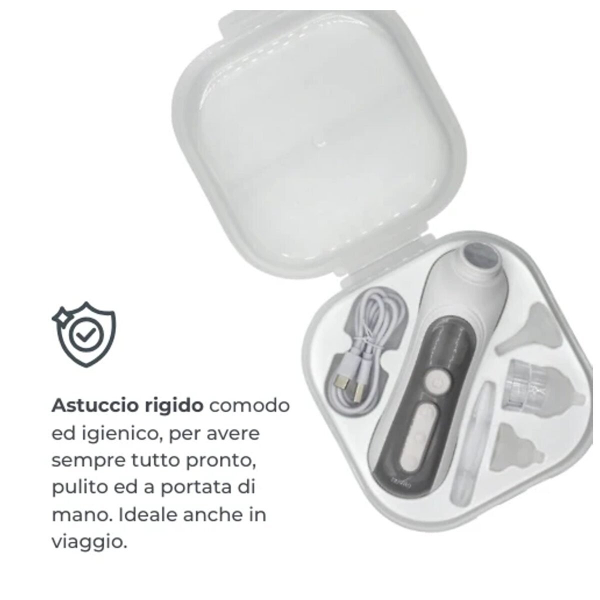 Nuvita Aspiratore Nasale Elettrico con Batteria Ricaricabile